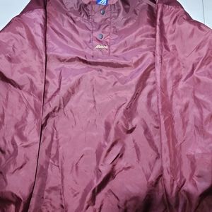 Mizuno Windbreaker Jacket Mens Size 44-46 XL Blue Henley Long Sleeve B24